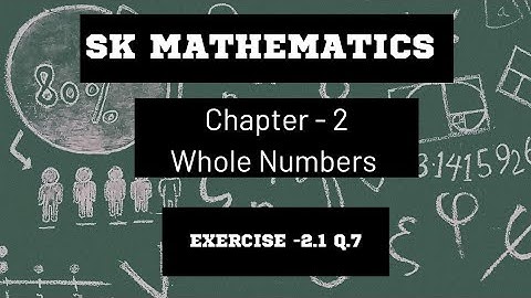Class6 Maths Chapter-2 Whole Numbers Ex2.1 Q.7 #ncertmaths #class6to8 #class6