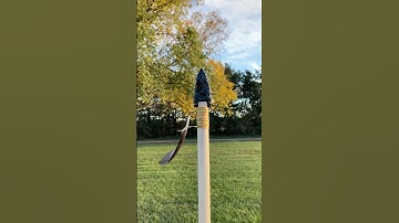 Obsidian spear #flintknapping #bushcraft #obsidian