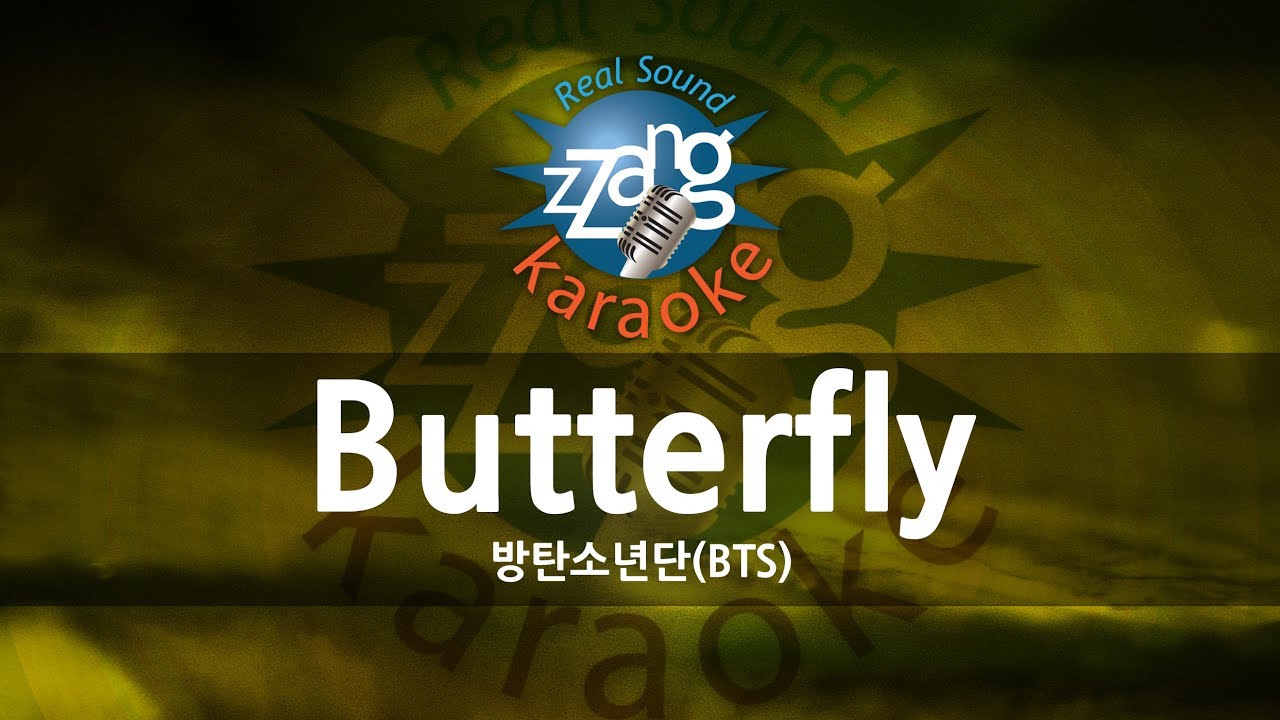 [짱가라오케/원키/노래방] 방탄소년단(BTS)Butterfly (버터플라이) KPOP Karaoke [ZZang KARAOKE