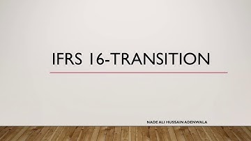 IFRS 16 Transitional provisions -(English)