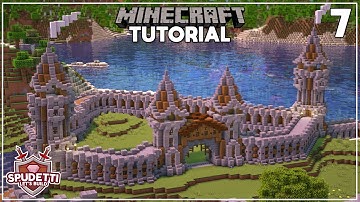 Minecraft: Kasteelmuren / Ingang | Laten we een middeleeuws dorp bouwen - Aflevering 7