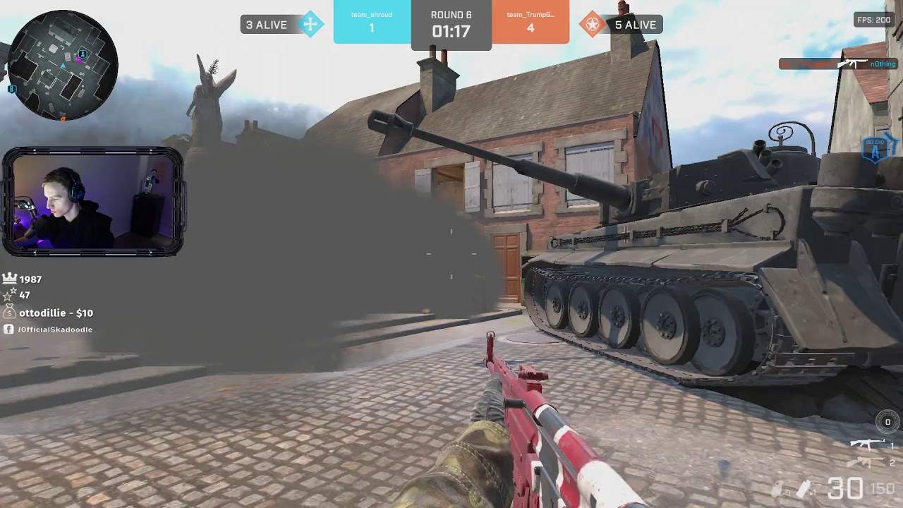 Skadoodle, Shroud, n0thing, sYnceDez, WiKeDm squad (game 2) | Battalion 1944 | 30 May