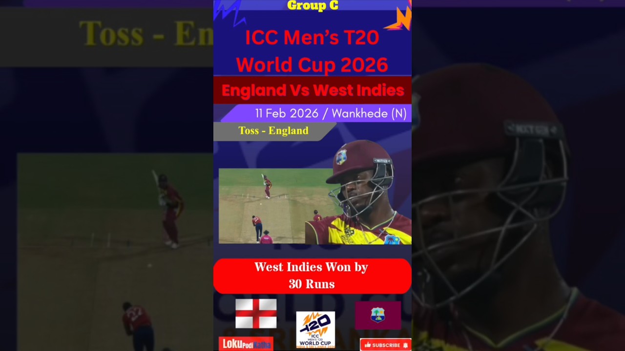 Rutherford 76* Smashes England! 🔥 ENG vs WI Match 15 Scorecard & Result 