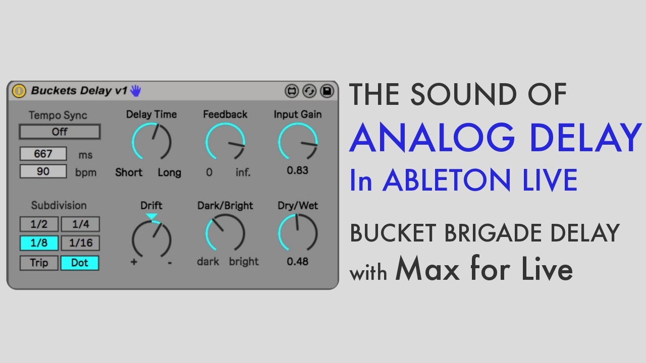 Max for Live: Lush, Analog Delay in Ableton - YouTube