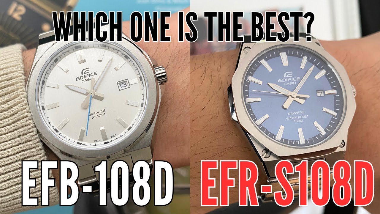 Casio Edifice EFR-S108D VS Casio Edifice EFB-108D Comparison Video | Which Is The Best Edifice Watch