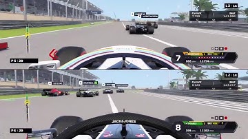 F1 2020 split screen big crash