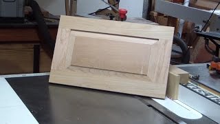 Make a raised panel door with table saw