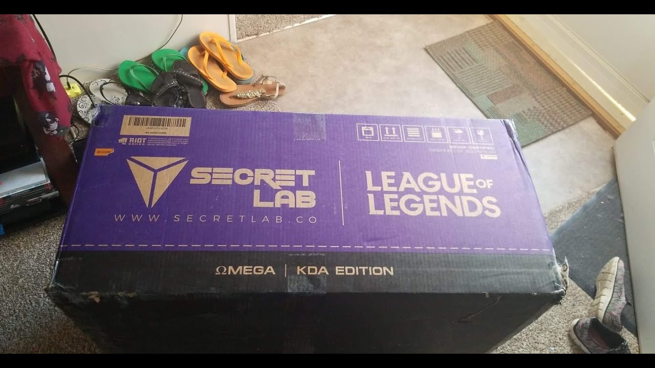Secret Lab Kda Unboxing Secret Labs KDA gameing chair - YouTube