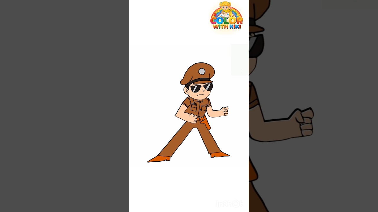 Learn to Draw Super Cop Little Singham | Panja Attack - Drawing and Coloring Tutorial for Kids