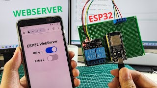 Esp32 Build An Web Server With Esp32 To Control Relay Esp32 Project For Beginner