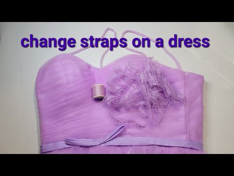 How To Attach Straps To A Strapless Dress