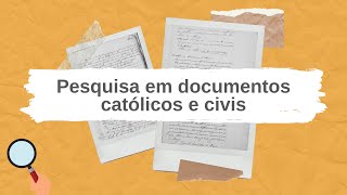 COMO PESQUISAR EM REGISTROS CATÓLICOS E CIVIS