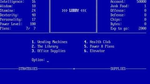Mission   Mainframe 1987 mp4 HYPERSPIN DOS MICROSOFT EXODOS NOT MINE VIDEOS