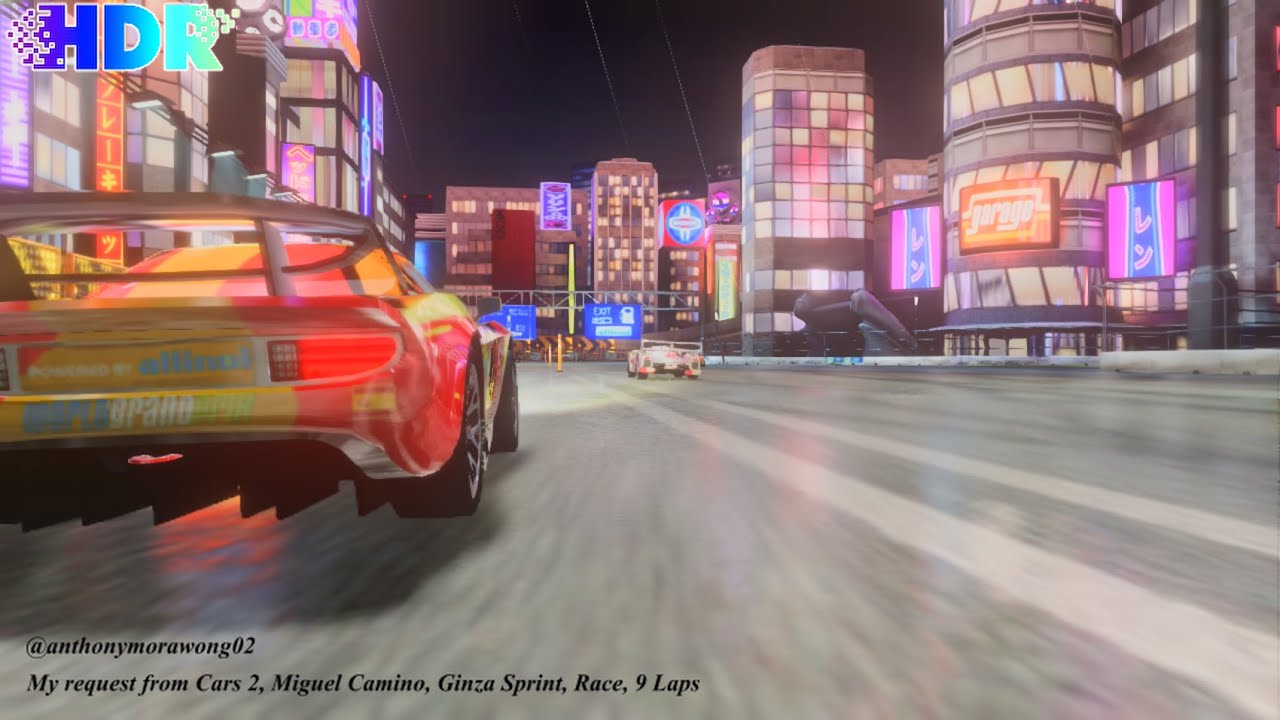 [HDR] Cars 2 The Video Game | Miguel Camino - Race Mode | Ginza Sprint ...