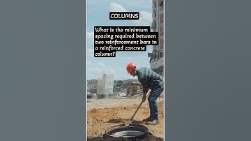 Minimum spacing allowed b/w two bars in a column?#shorts #civilengineering #construction #civil