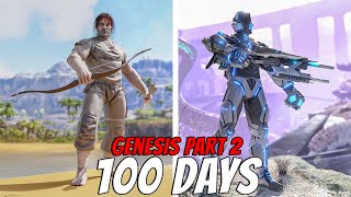 I SURVIVED 100 Days Of HARDCORE Ark Genesis Part 2 . . . Here's What Happened