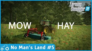 No Man's Land #5 FS22 Timelapse Mowing Grass To Make Hay Bales & Clearing Trees From The New Land screenshot 4