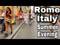 Summer Evening In Rome Italy 🇮🇹 | Walking Tour