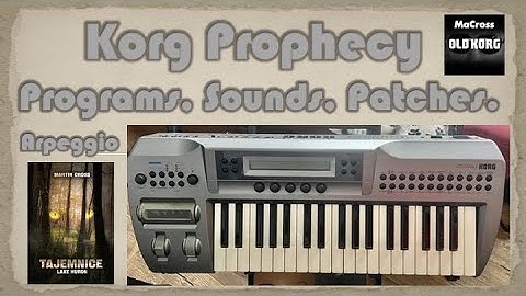Korg Prophecy. Physical Modeling. a.d. 1995. (No Talking!)