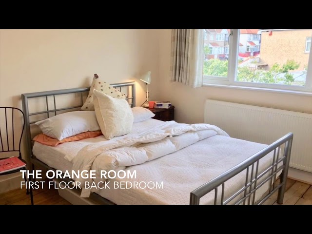 Video 1: Orange room back bedroom on first floor of house 