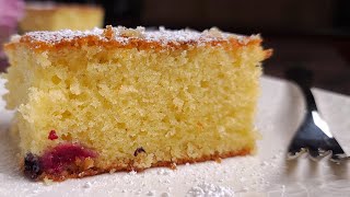 Quick Easy Soft and Moist Apple Berry Cake with Simple Ingredients