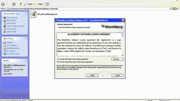 Blackberry - Installing Blackberry Desktop Manager