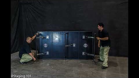 Staging 101 Portable Stage Platform Assembly How to Video - StageDrop