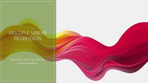 Machine learning and artificial intelligence for beginners | Multiple Linear Regression | ML Part 8