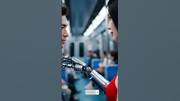 The beautiful robot in the carriage#subway #metro #citylife  #cinematic #aesthetic #dailyvlog