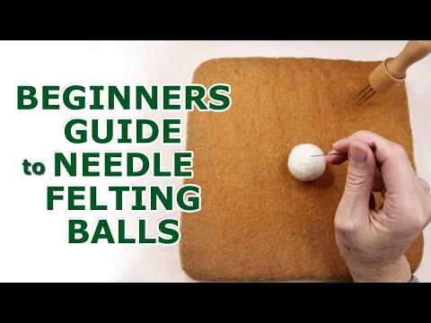 4-Needle Felting Tutorial For Beginners  Needle Felting Cute No Face –  Feltify