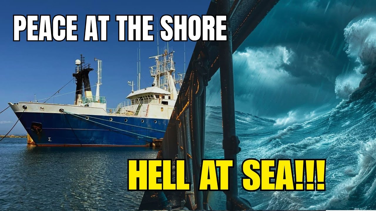 Caught in Force 12 Inside a Ship Battling the Ocean’s Fury  Real Storm Footage (fixed sound version)