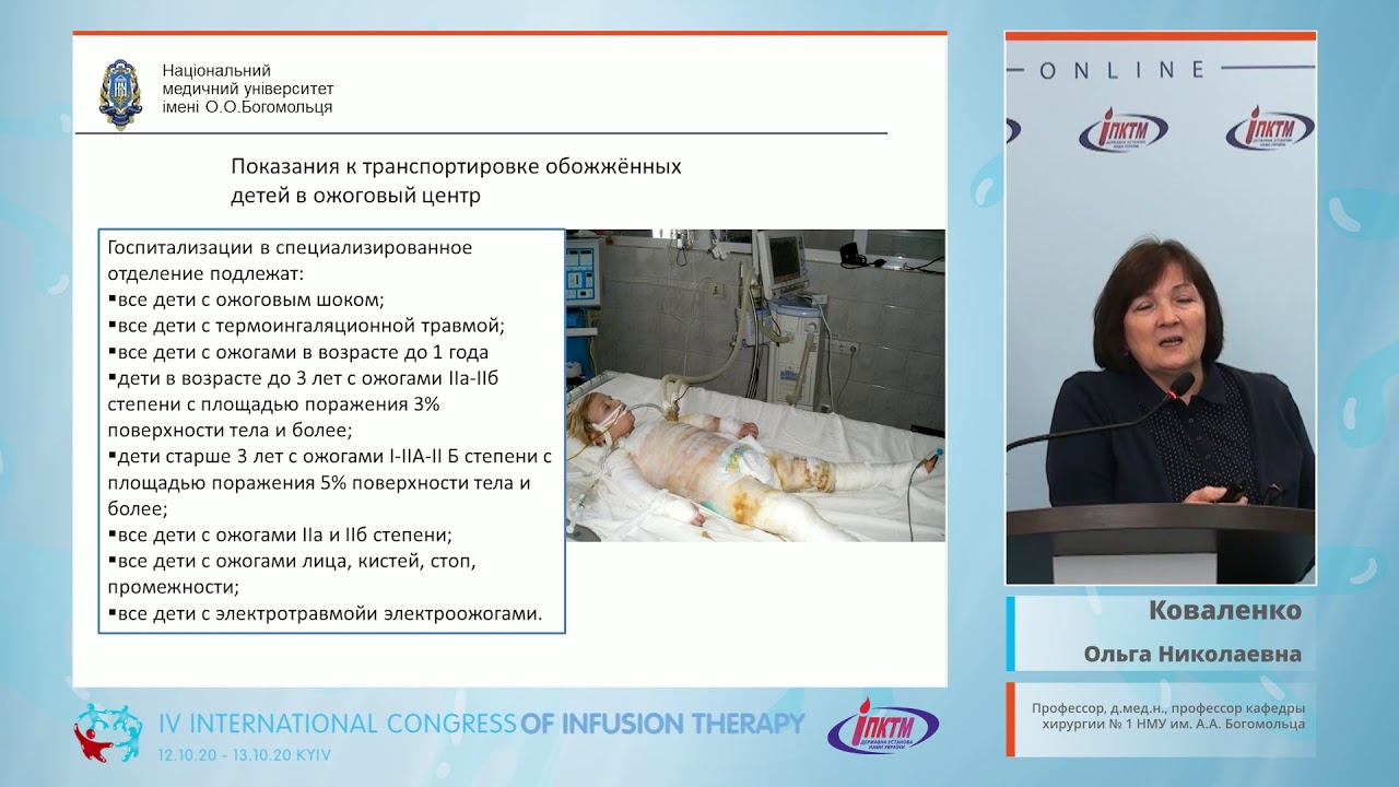 Уход за тяжелыми больными на примере пациентов с тяжелыми ожогами (Коваленко О.Н.)