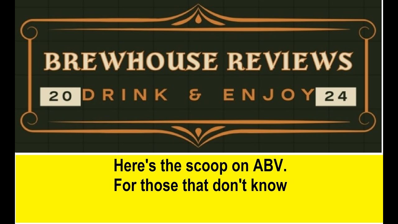 Beer Vocabulary "ABV"