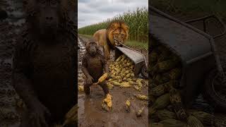 “Bro survived the crash but not the embarrassment 😭🌽”#FunnyAnimals #MemeVibes #NoHarmOnlyFun