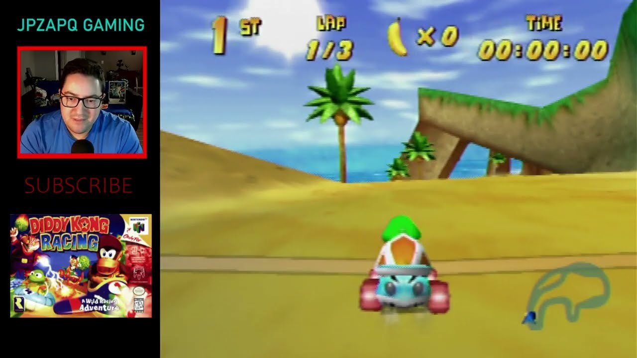 Diddy Kong Racing Nintendo 64 [7] НАЙДЕН КЛЮЧ! к уровню битвы на пляже Даркуотер! 