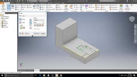 05 Autodesk Inventor: Creating Basic 3D shapes with 2D sketches