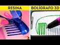 BOLÍGRAFO 3D VS. RESINA || Batalla épica de accesorios coloridos, joyas y trucos de reparación