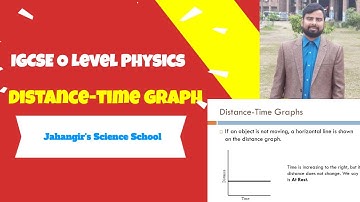 IGCSE O Level Physics II distance-time graph II Jahangir