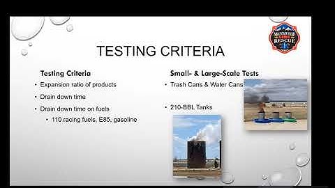 CPRN Meeting: Non-PFAS Fire Foam Testing Presentation