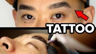 A Guy Gets Microbladed Eyebrows For The First Time