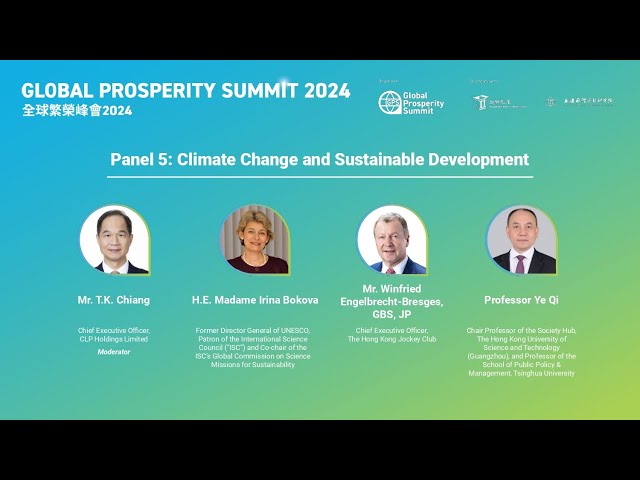 Global Prosperity Summit 2024; Climate Change and Sustainable Development class=