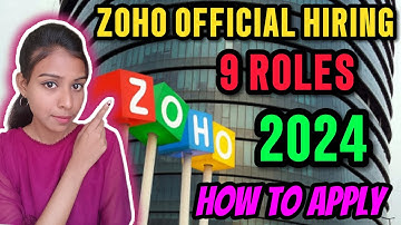 ZOHO OFFICIAL HIRING 9 ROLES| How to apply for Zoho Jobs In 2024 Explained In Tamil #zoho #Itjobs