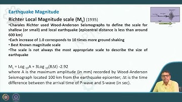 Size of Earthquake (Continued) #CH23SP# swayamprabha
