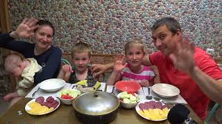 МУКБАНГ ОВОЩНОЕ РАГУ | MUKBANG VEGETABLE RAGOUT #mukbang #vegetableragout #мукбанг #StepFamily