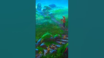 This is from my Grass & Fields brush release last year! Follow the link in my bio!