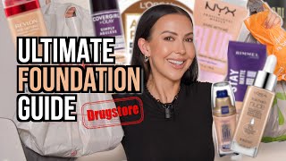 I Bought EVERY DRUGSTORE Foundation & TESTED them Back to Back