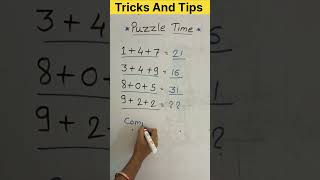 Can You Solve This Puzzles||Puzzles Time mathsquiz shortsfeed trending viral puzzlelovers math