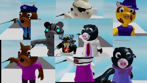 PIGGY BUILD MODE ALL MORPHS CHARACTERS JUMPSCARES!