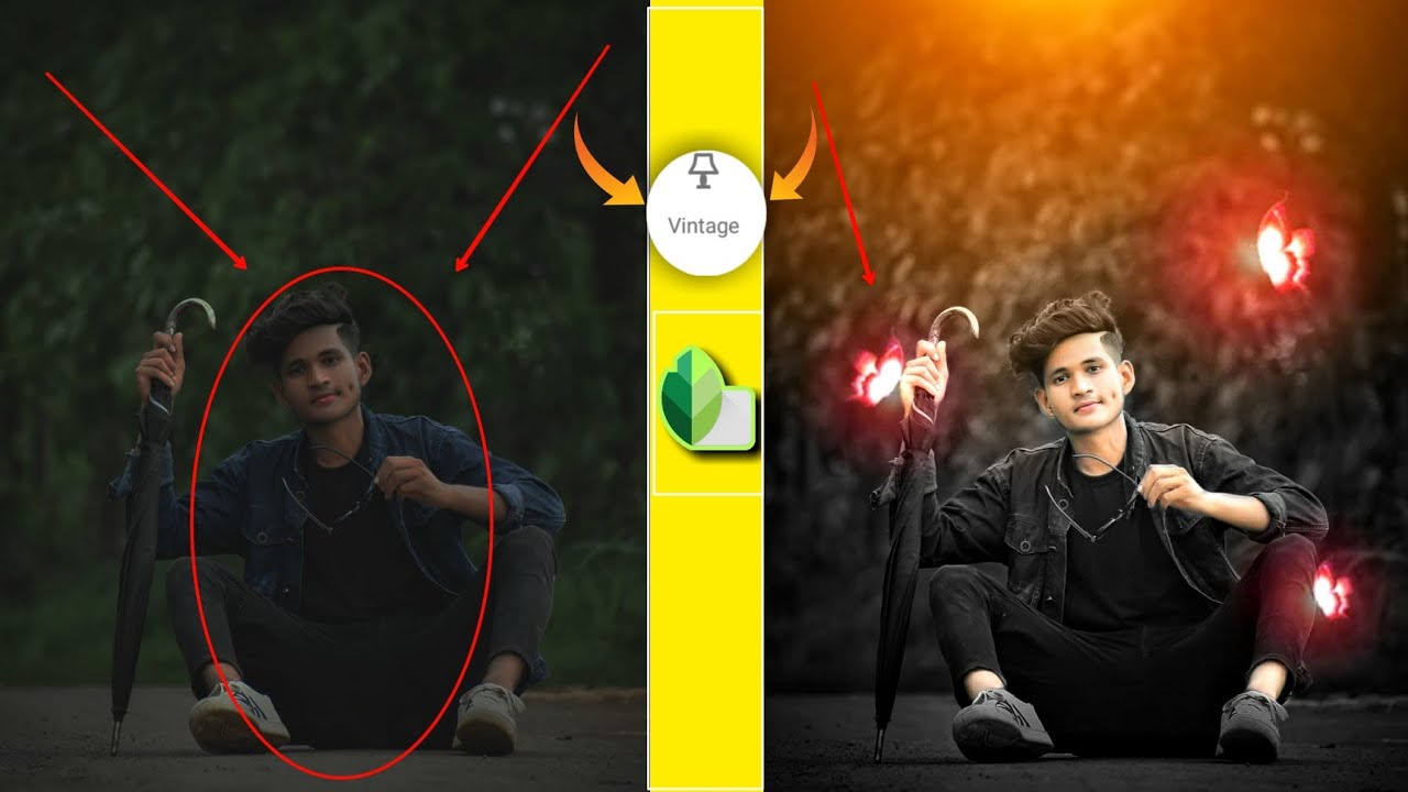 Snapseed New Glowing Butterfly Photo Editing || Snapseed Photo Editing In Mobile