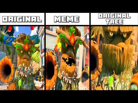 PVZ Tree vs Yeti Meme Original vs Sherbert Tree
